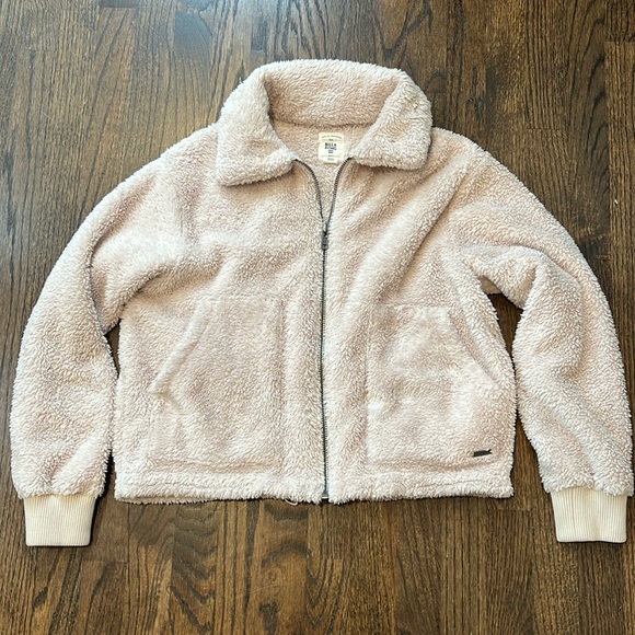 Billabong Fuzzy Jacket - Kid Sz Small - Picture 1 of 7